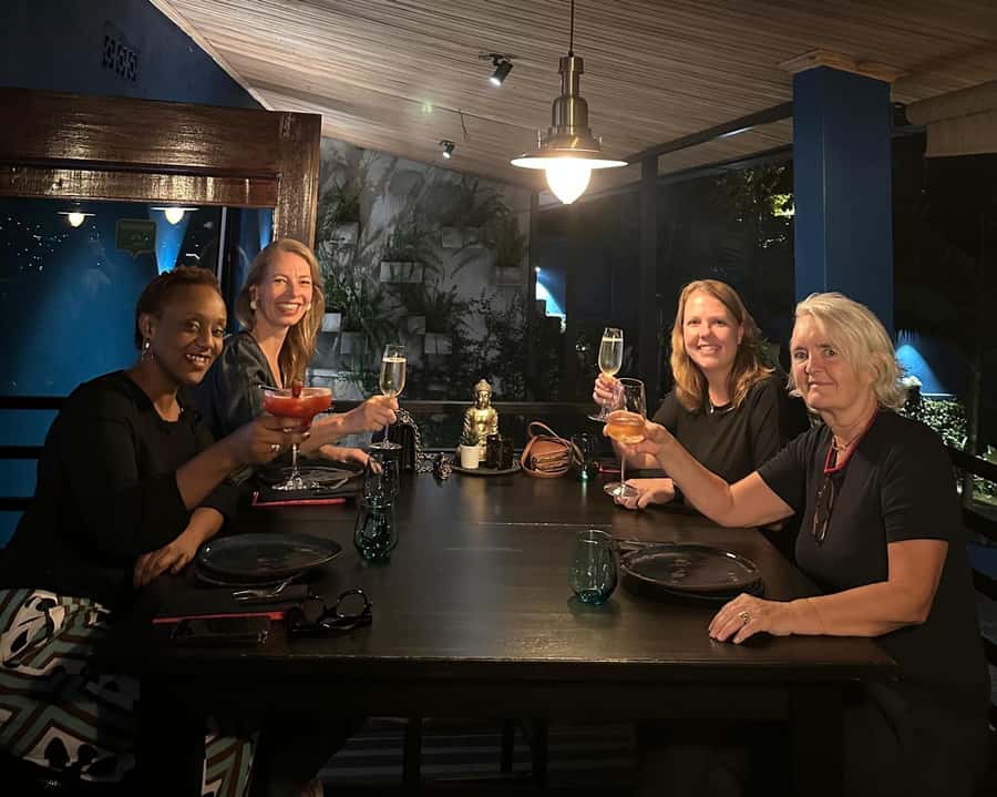 Discover Kigali's Nightlife with Aline - Starting at Tania’s Restaurant in Gishushu
