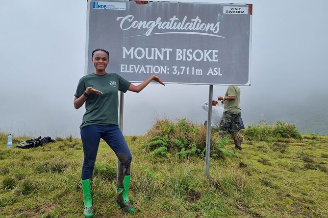 Full day Mt. Bisoke hike - Mt. Gahinga offers a smaller volcanic target