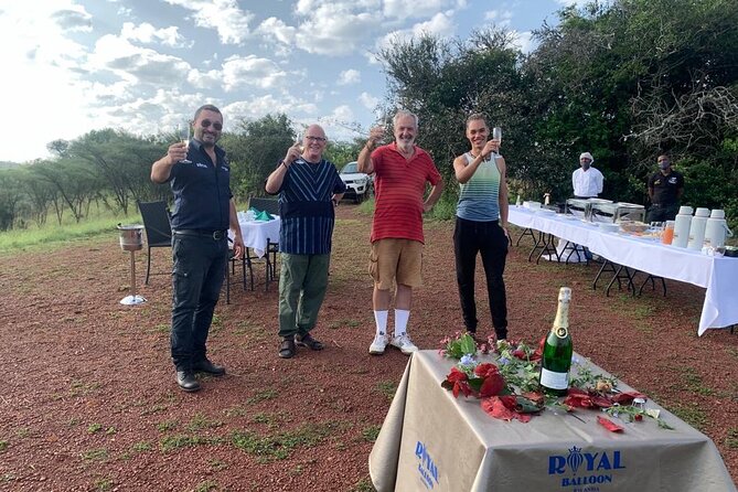 Hot Air Balloon Flight at Akagera National Park - Landing, champagne, and the bush breakfast