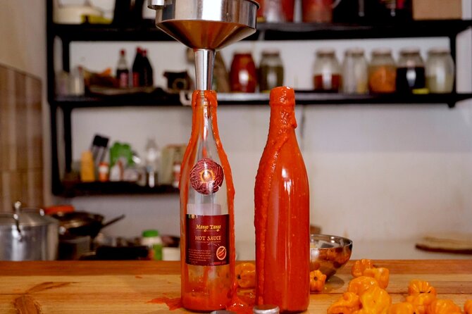 Kigali: Learn How to Make Hot Sauce from Scratch - Bottling a sauce you made yourself
