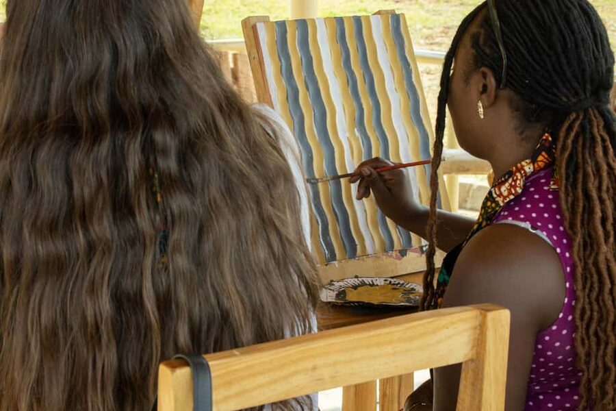 Kigali:Traditional Imigongo Painting with an Incredible View - Is $30 a fair price?
